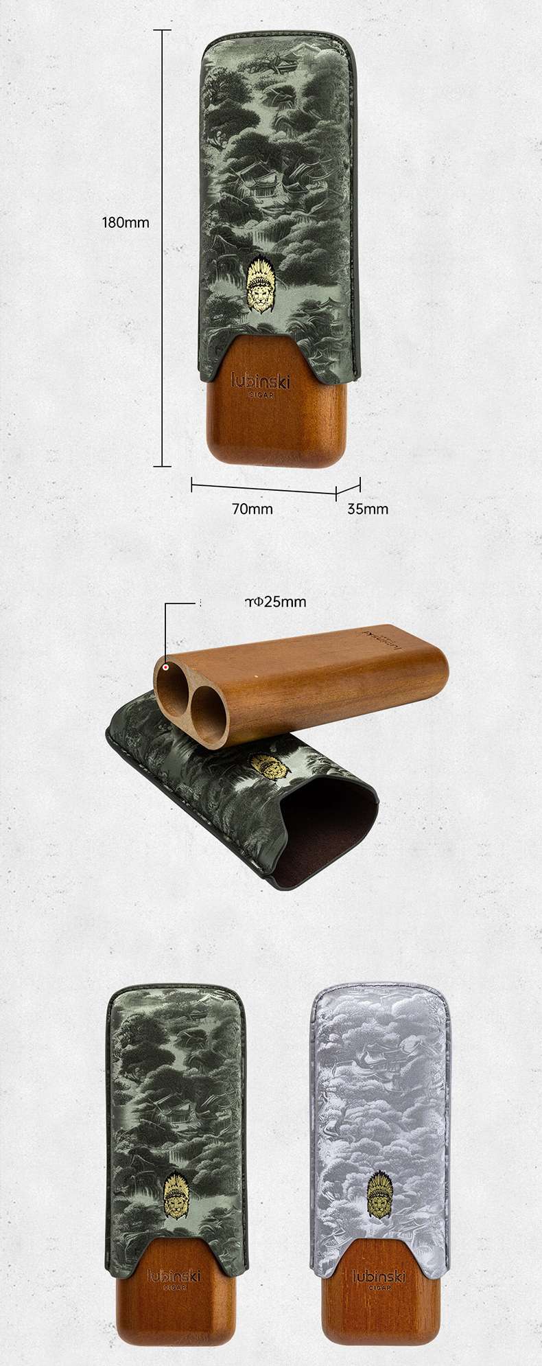 Bao da 2 điếu Lubinski YJA-50029