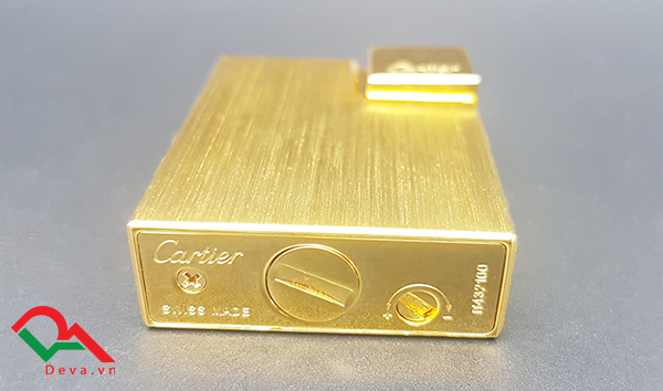Bật lửa Cartier vàng xước