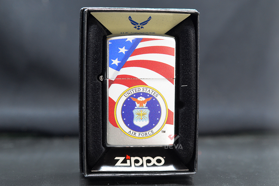 Zippo Mỹ chính hãng sơn chủ Đề Không Lực Hoa Kỳ USAF
