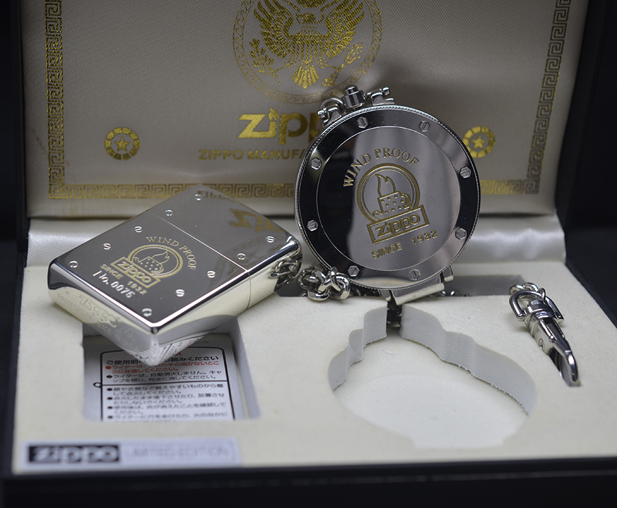 Set Zippo 2006 đồng hồ chủ đề hãng