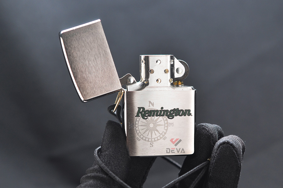 Zippo Vân Xước Chủ Đề Remington Logo