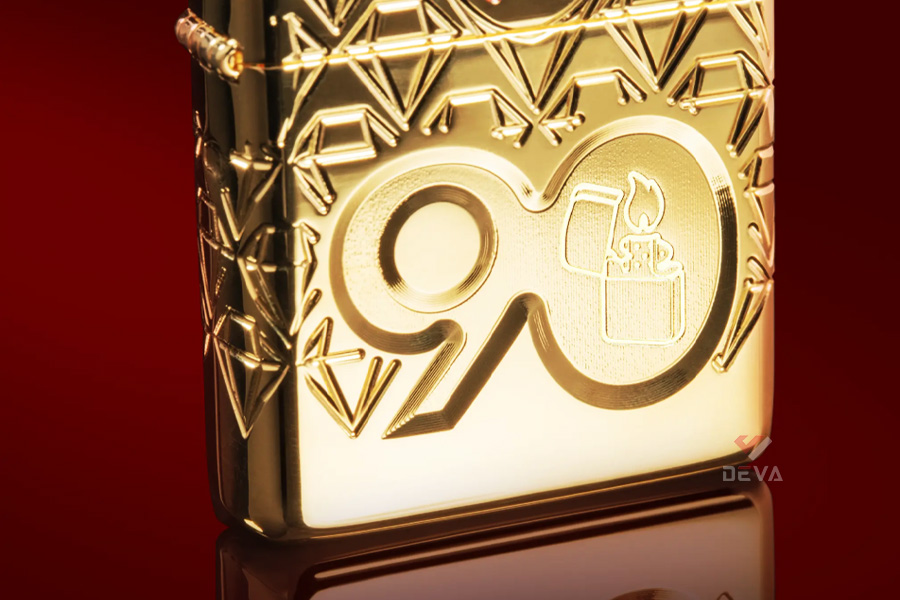 Zippo Mạ Vàng Kỷ Niệm 90th Limited Edition 2022 Collectible