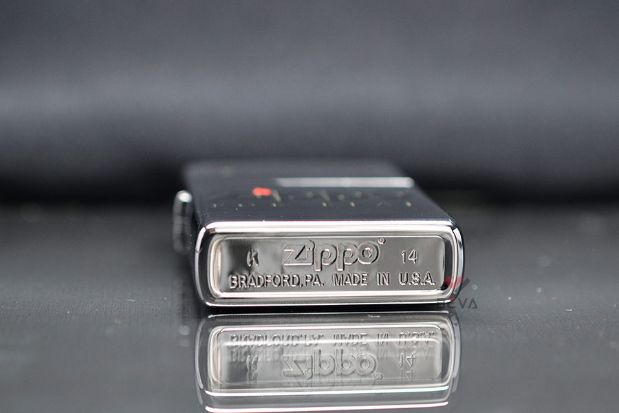 Zippo mạ Chrome in chữ Zippo For Real