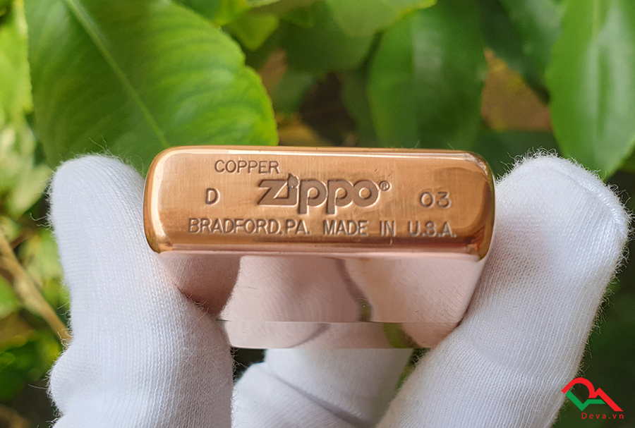 Zippo Copper đồng cổ trơn 2003