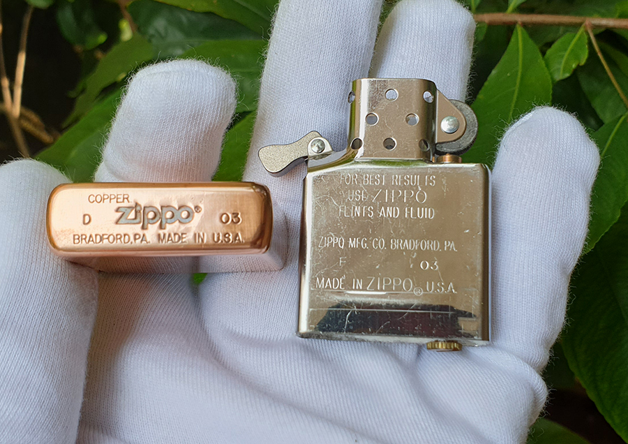 Zippo Copper đồng cổ trơn 2003