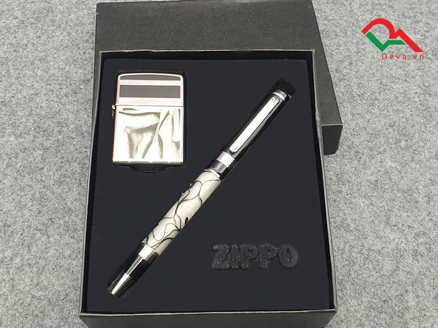 Set Zippo và bút