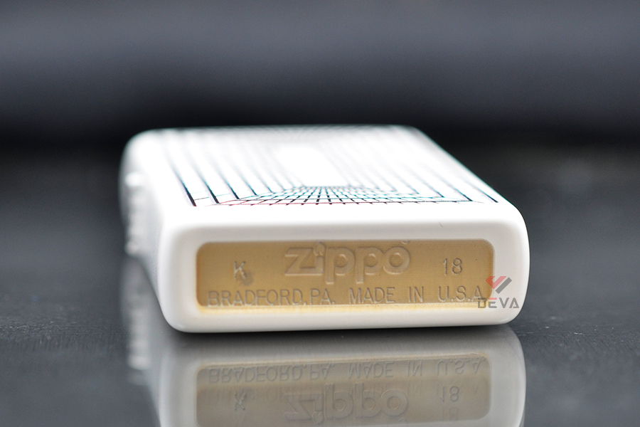 Zippo Mỹ chính hãng thiết kế hình hộp 3D Lines Boxed Design