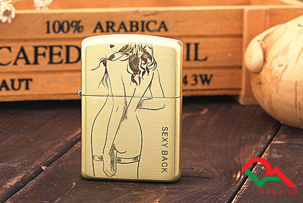 Bật lửa zippo Mỹ in hình cô gái Sexy-back