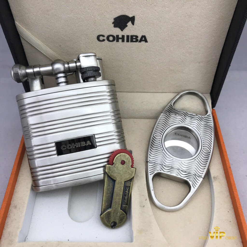 Set bật lửa và dao cắt xì gà Cohiba T311