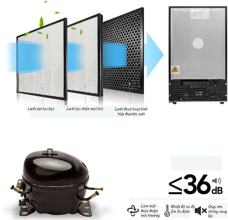 Tủ bảo quản xì gà gỗ Tuyết Tùng Lubinski LB7403