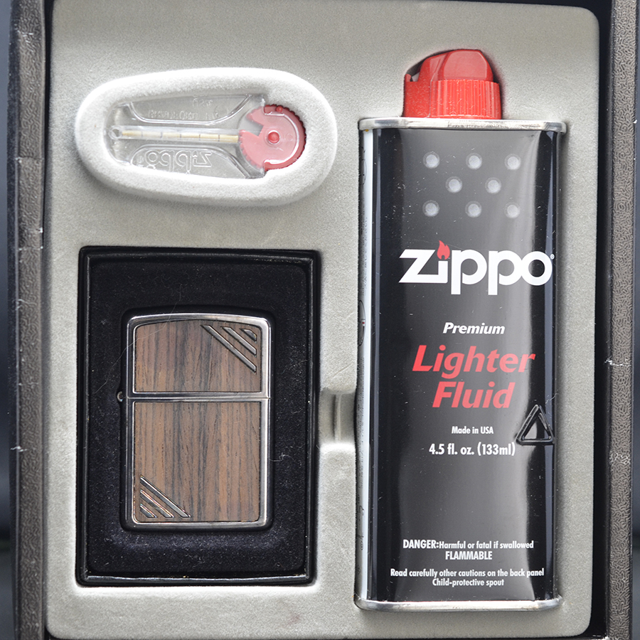Set Bật lửa Zippo 2007 Armor ốp gỗ