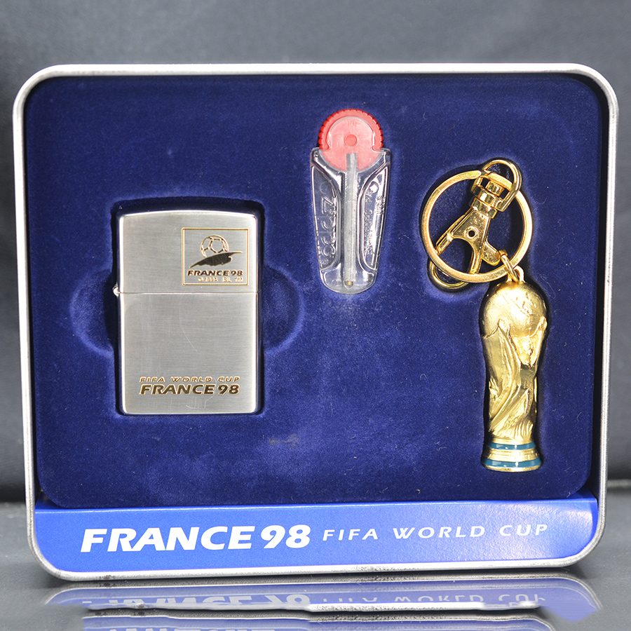 Set Zippo1997 Fifa world cup France 98 mạ vàng