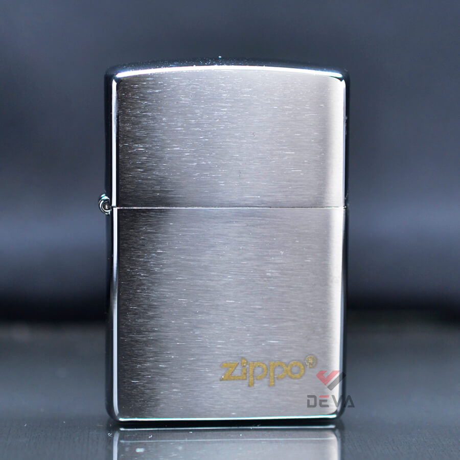 Zippo chính hãng trắng xước in logo Zippo Reg Brus
