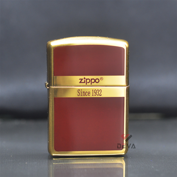 Bật lửa Zippo mạ vàng sơn các màu ZPN307
