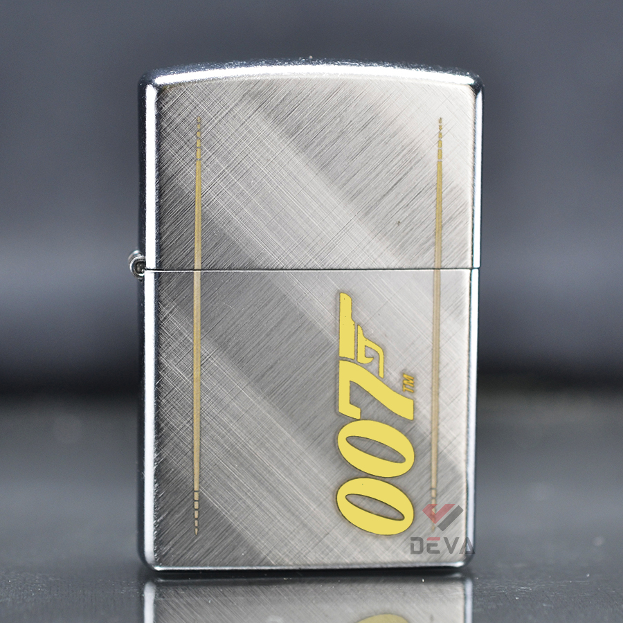 Zippo Mỹ chính hãng chủ đề điệp viên 007 Gun Logo