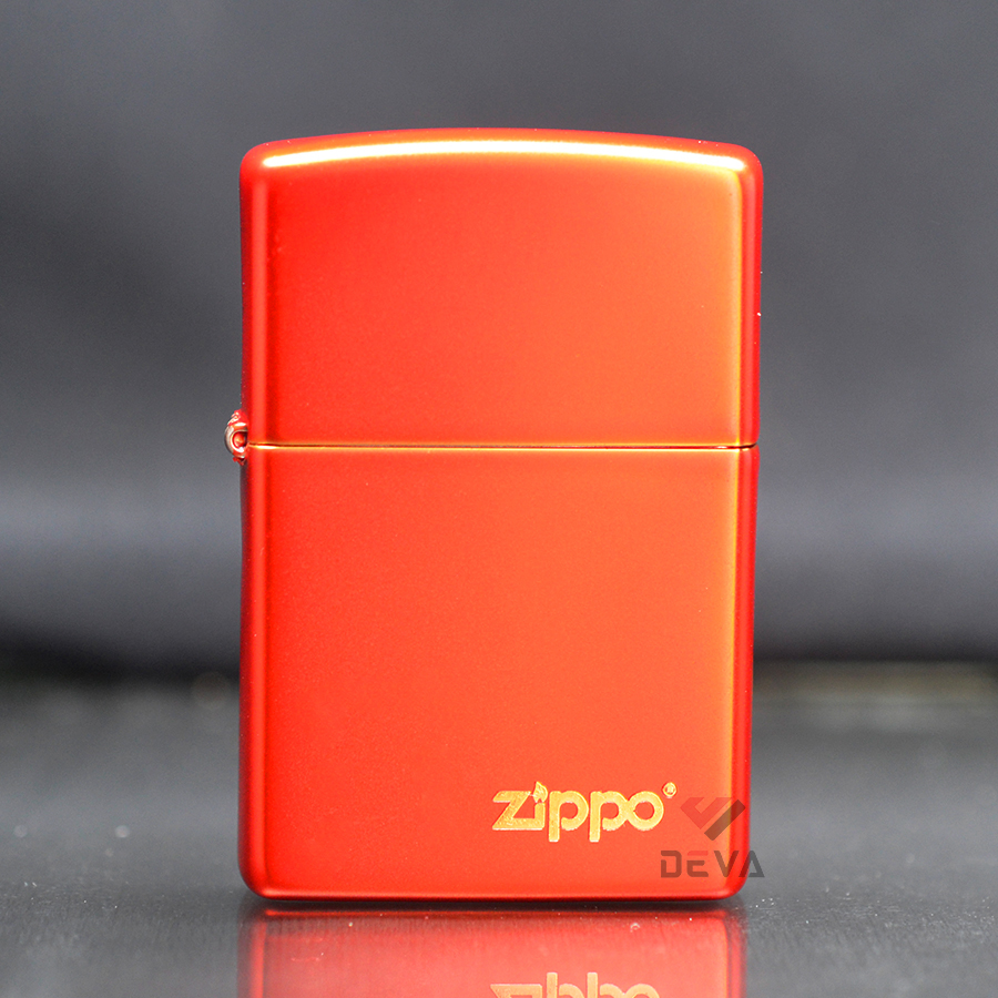 Zippo Mỹ chính hãng sơn tĩnh điện màu đỏ Anodized Red