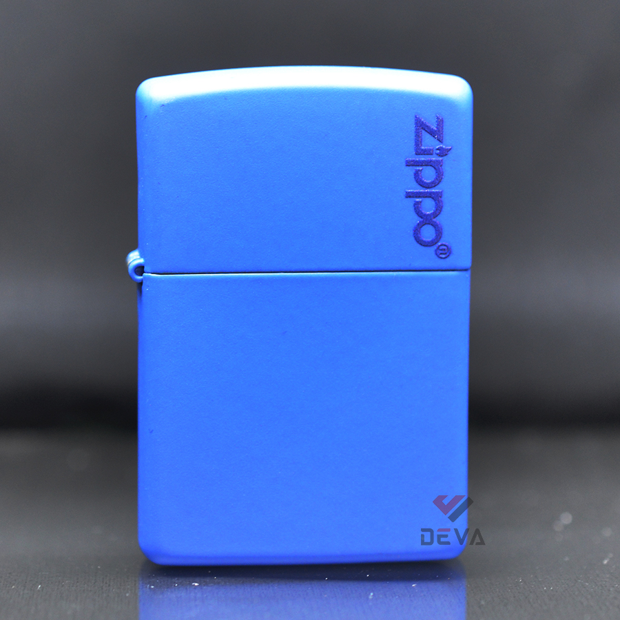 Bật lửa Zippo sơn xanh Logo BZP119